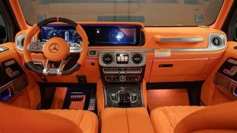 g wagon brabus orange interior